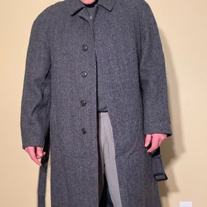 MONSIEUR BERNARD Mens rare wool trench coat 44L
